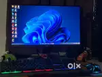 Gaming pc with monitor and keyboard set