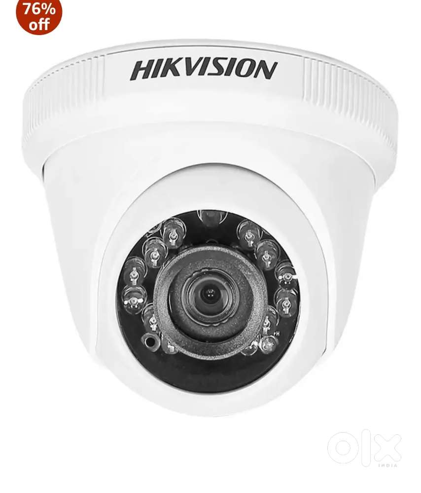 Hikvision cctv 4 camera set with dvr and power supply