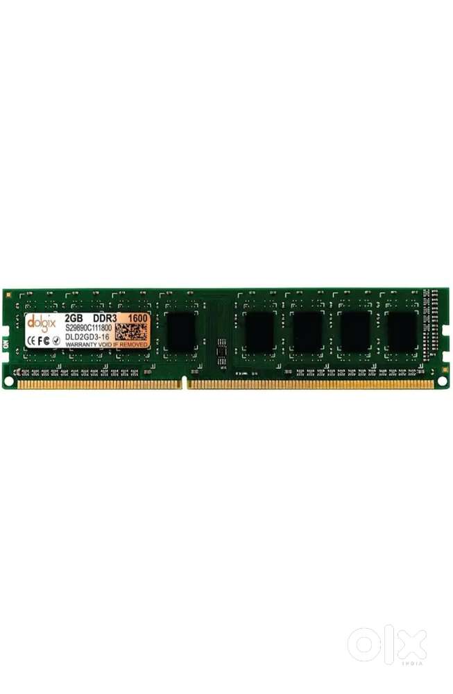 2 x 2GB DDR3 1600MHz RAM