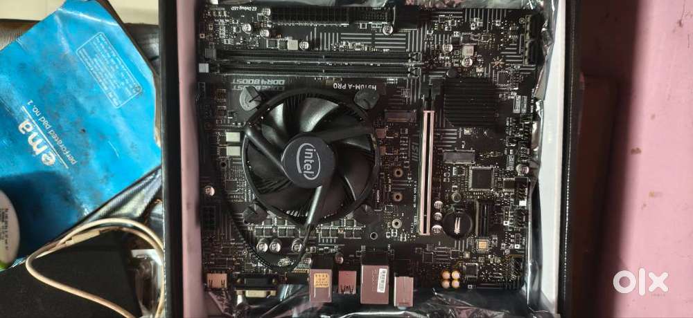 Core I3 10105f 10th gen + MSI Motherboard + Ddr4 8gb+16gb ram