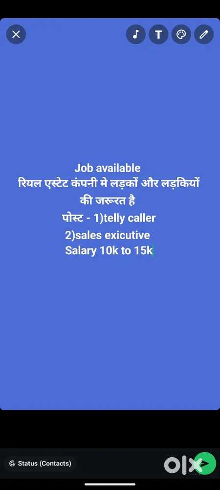 Job in real estate campany
