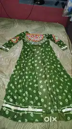 Stunning Green Garba Dress