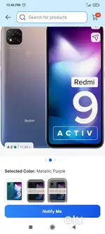 Redmi 9 bill and cable 4gb 64gb