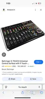 Behringer x touch digital mixer