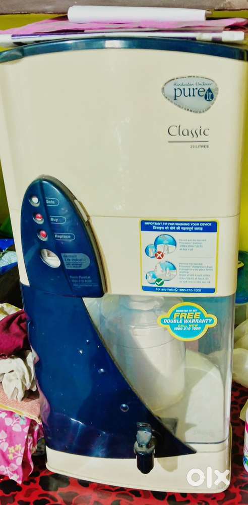 PUREIT FILTER 8 MONTH OLD BRAND NEW CONDITION 23 LITRES WATER