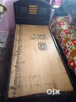 6*3 Size Wooden Cot With Mattress For Sale