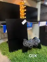 SONY PS2 WITH CONTROLLER & POWER CABLE , BLACK COLOUR