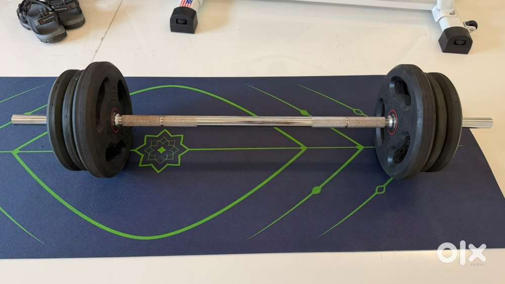 Barbell and Weights Set (40kg weights + 6kg bar)