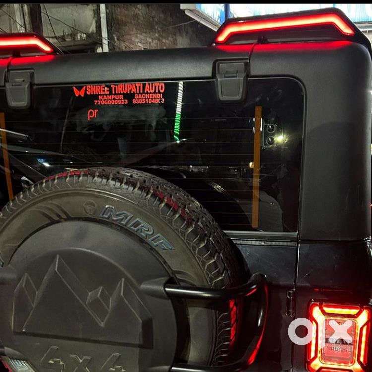 Thar Jimny spoiler with light g wagon style