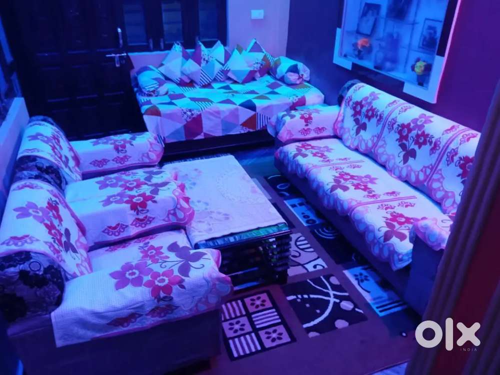 2 single seated and one triple seated sofa set