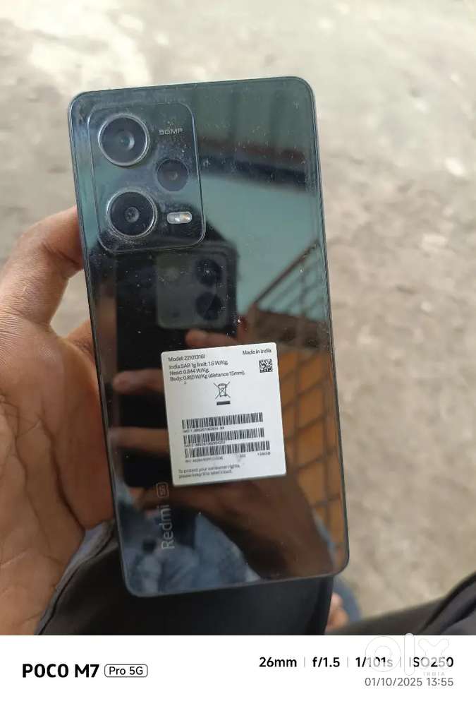 Redmi note 12 pro 5g 6+128 exchange iphone