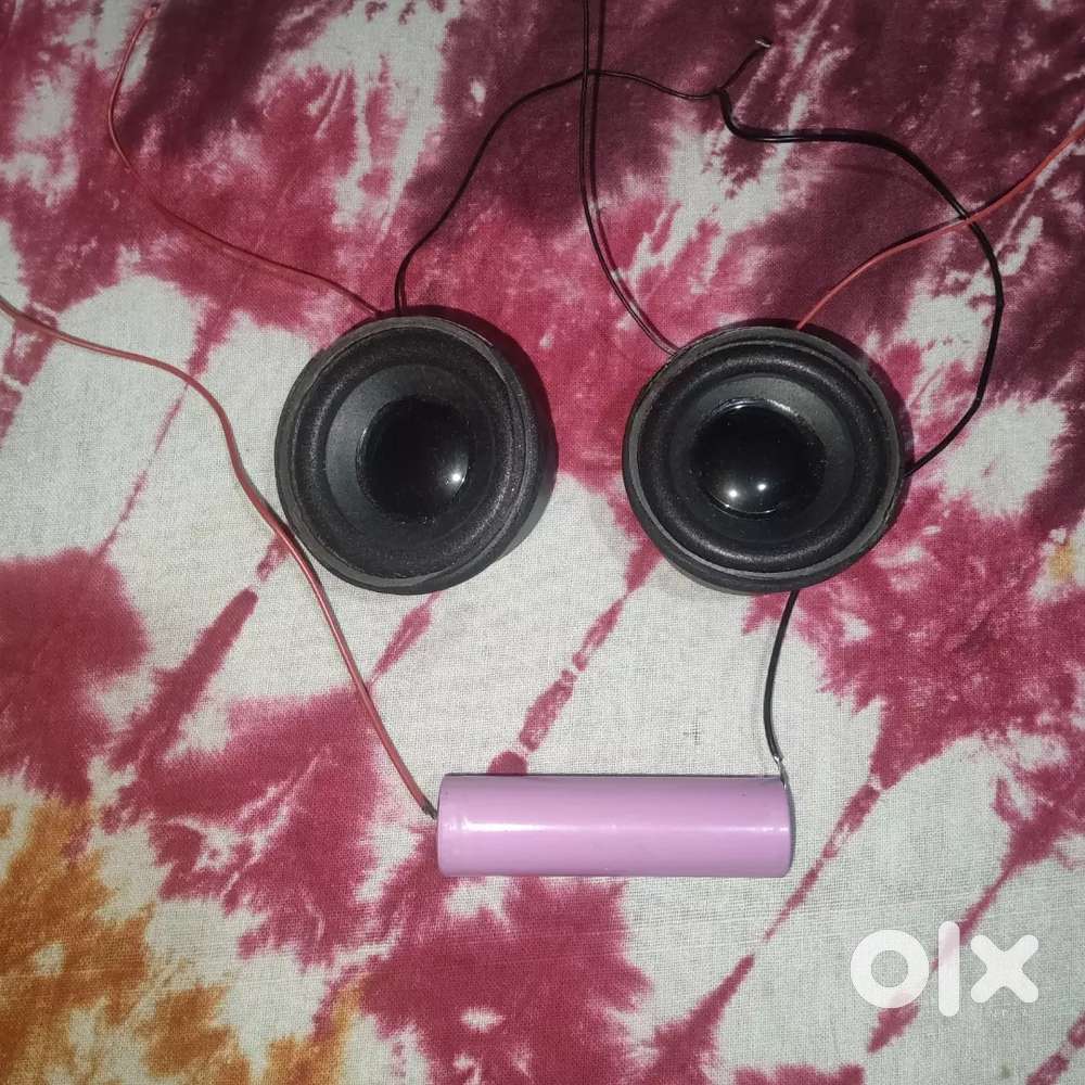 100% Working Speakers (2 pice) with 1000 wat rechargeable betray (1)