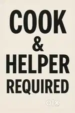 COOK / HELPER REQUIRED FOR A WELL REPUTED CLOUD KITCHEN