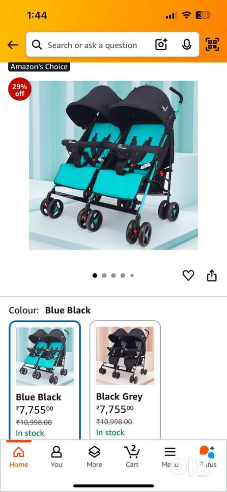 R for babbit twin Stroller