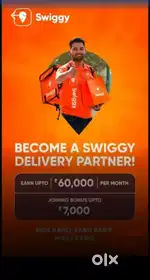 FREE JOINING 100 Delivery boys Swiggy Food Delivery jobs