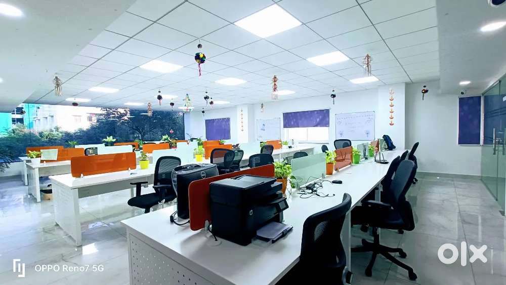 100 Workstations 5 Cabins 1 Conference plug and play office for Rent