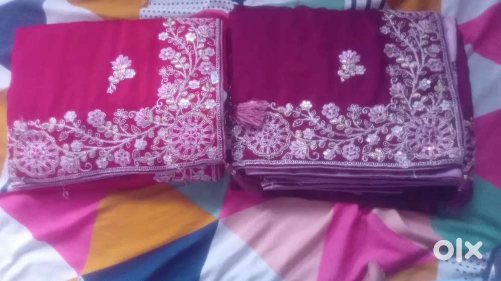 Heavy work partywear saree