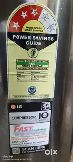 210 Ltr LG fridge