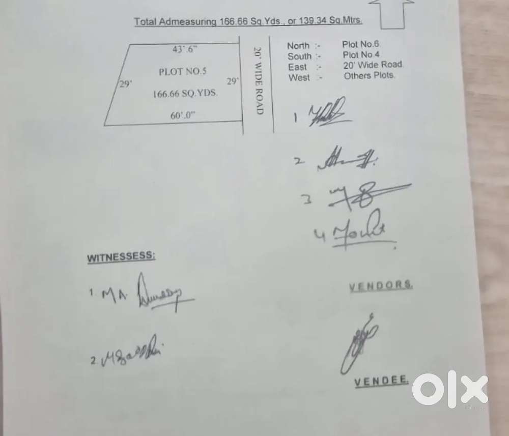 East face 166sy plot with 29 facing 29000 per sqyrds price negotiable