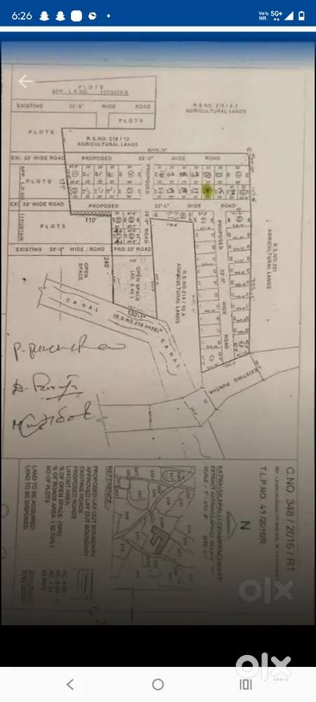 150sq.yards east facing dtcp layout in katrvupalli, near jagampeta
