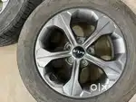 Kia 16 inch alloys with tyres .Tyres 20k km can be driven