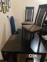 4 seater wooden dining table