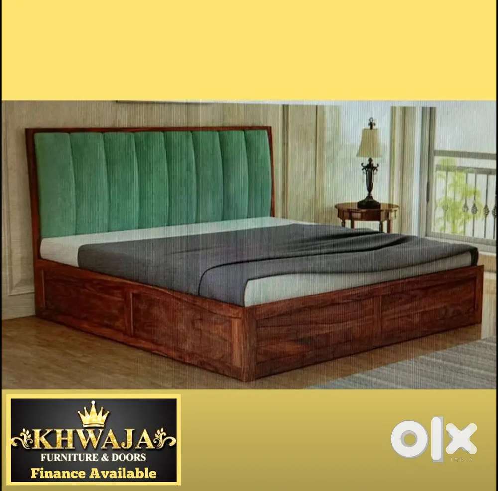 Khwaja Furniture. Beautiful cushion Bed. Bajaj finance available.