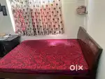 Queen Bed and sleepwell Mattress 1 year old