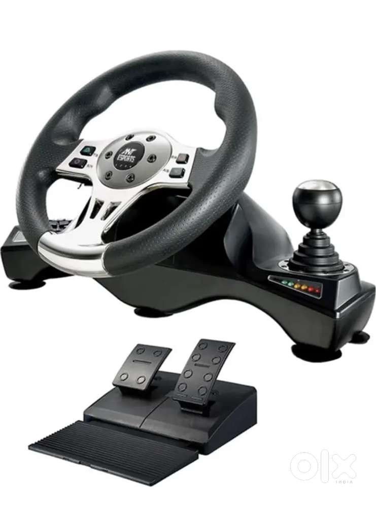 ANT BRAND NEW GAMING STEERING WHEEL WITH RACE CLUTCH GEAR