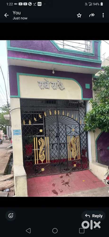 संतोषी नगर चौरसिया कॉलोनी में मकान रेट=31 लाख ,90% बैंक फाइनेंस