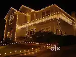 Home decoration with lights for diwali