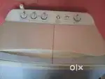 A 6.2 kg godrej semi automatic washing machine for immediate sale.