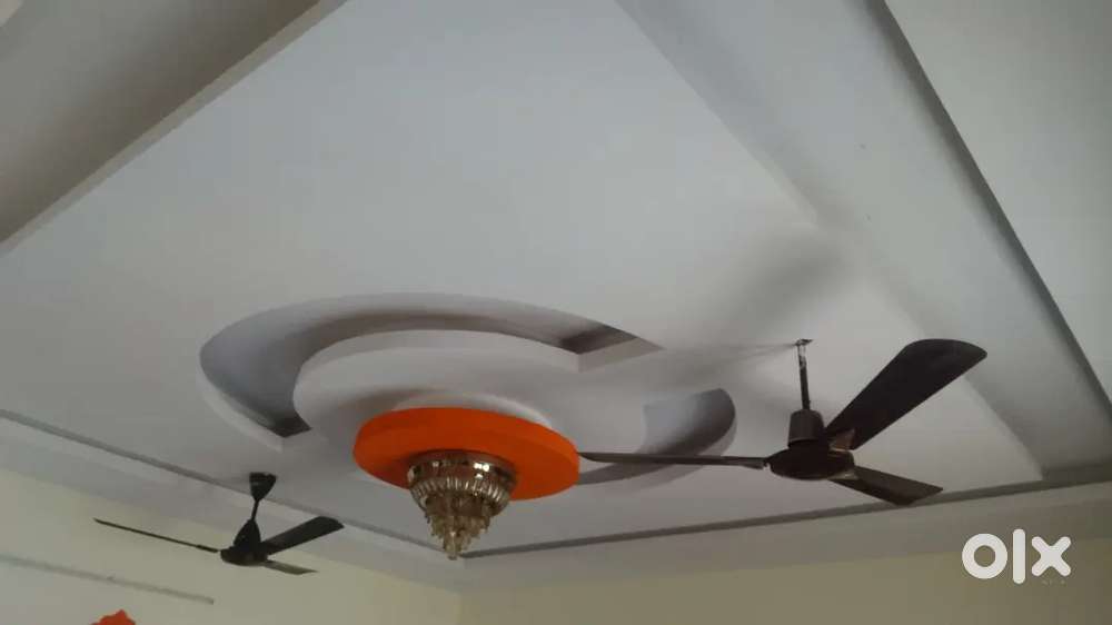 Well maintained  semi furnished 2bhk house with car parking facility .