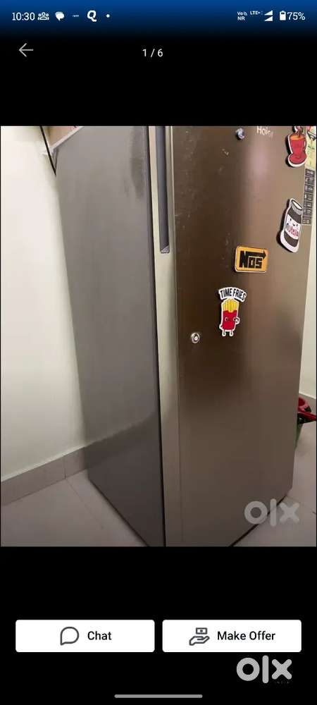 Haier 190 liter direct cooling fridge