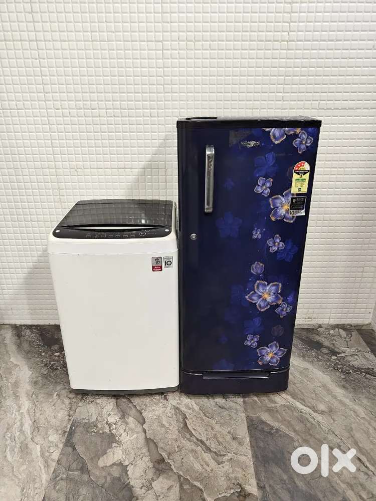 Off 423 Lg topload and Whirlpool single door refrigerator