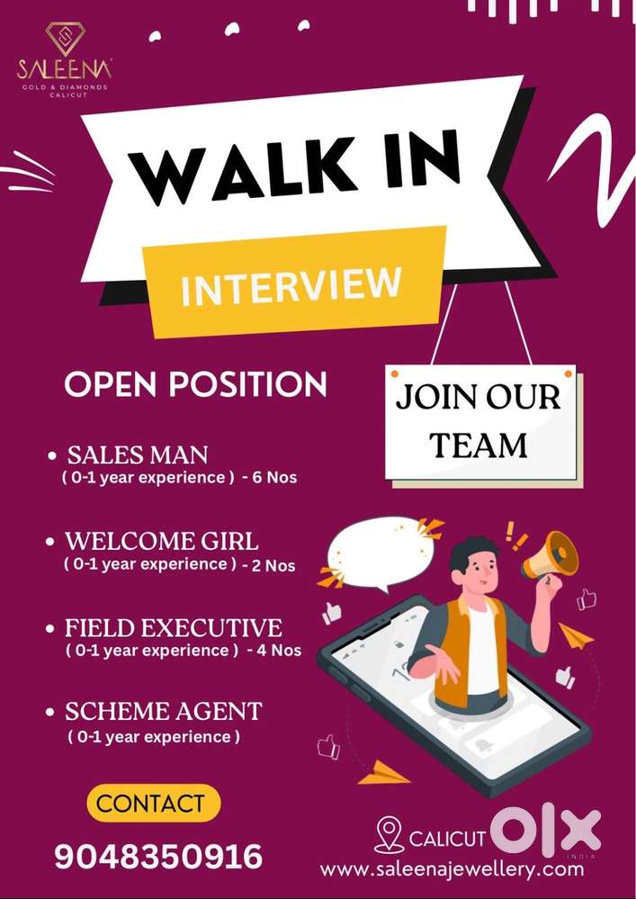 Sales man , welcome girl , field work