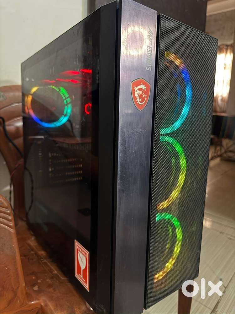 Rbg gaming pc with 4 rgb fans 4gb graphic 1650 zotac ryzen 5 3600