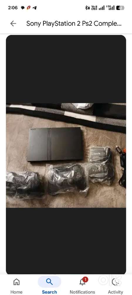Ps2 with 2 controler and memory card