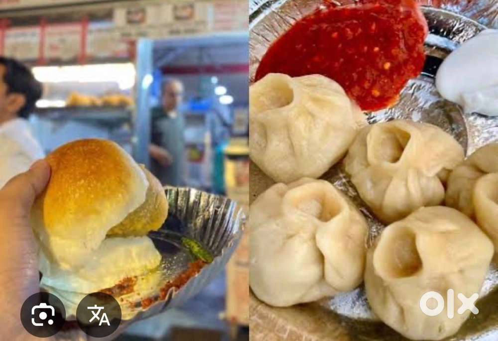 Vada pav or momo or soya chap