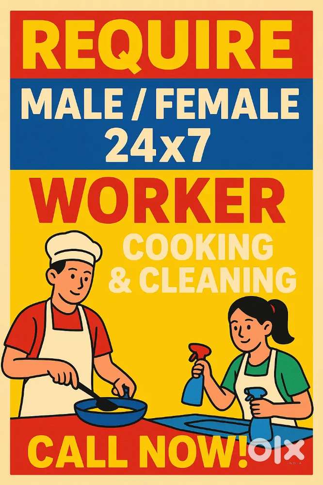 House maid 24x 7  age less than 30