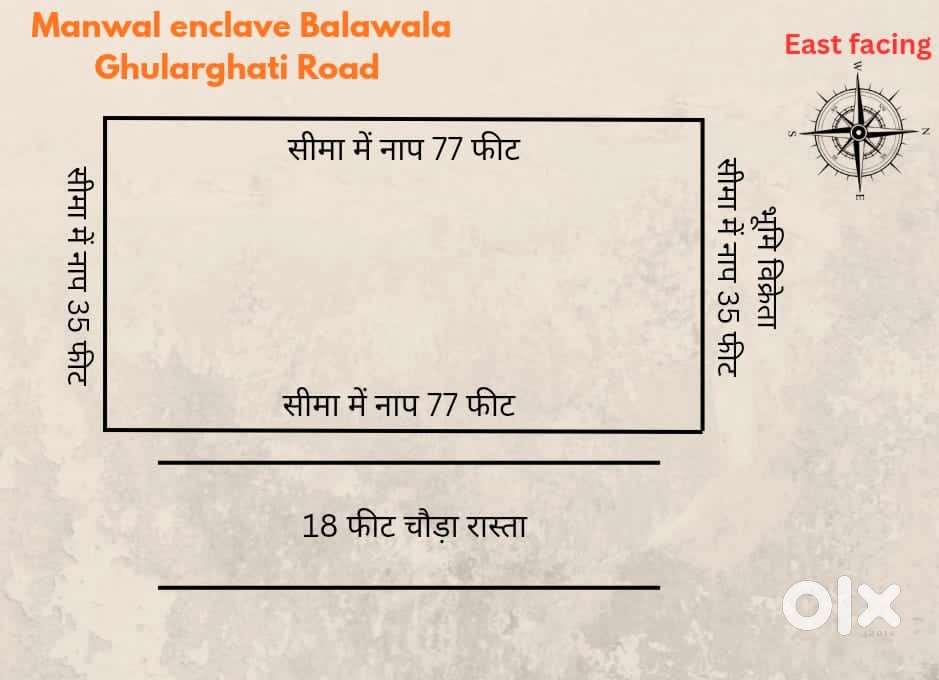100/150/200 Gaj plot available at Balawala