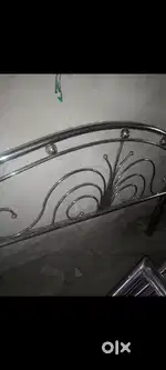 STEEL BED + MATTREESS ..5/7 size..