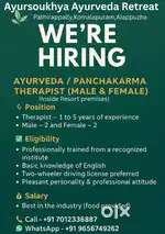 Female and male ayurveda Therapist