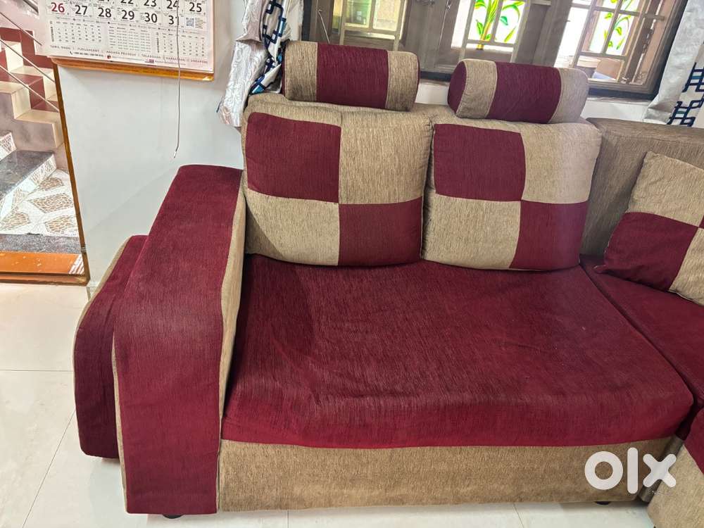 Stylish 6-Seater L-Shaped Corner Sofa – Comfortable & Elegant