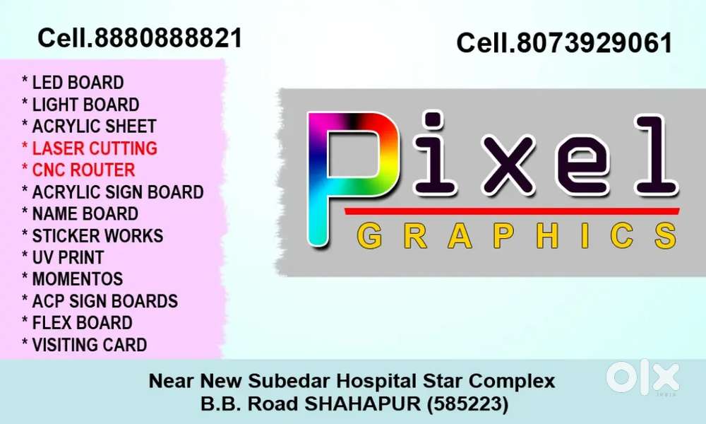 Graphic designer laser cutting machine operator