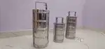 Stainless Steel Tiffin Set (Small, Medium, Large) – 3 Pieces