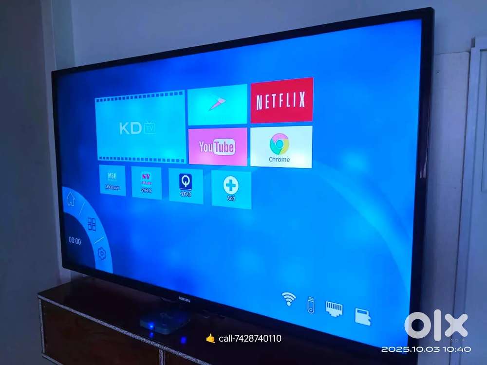 SMART 42INCH 4k Big size led tv android apps mirror cast dolby sound