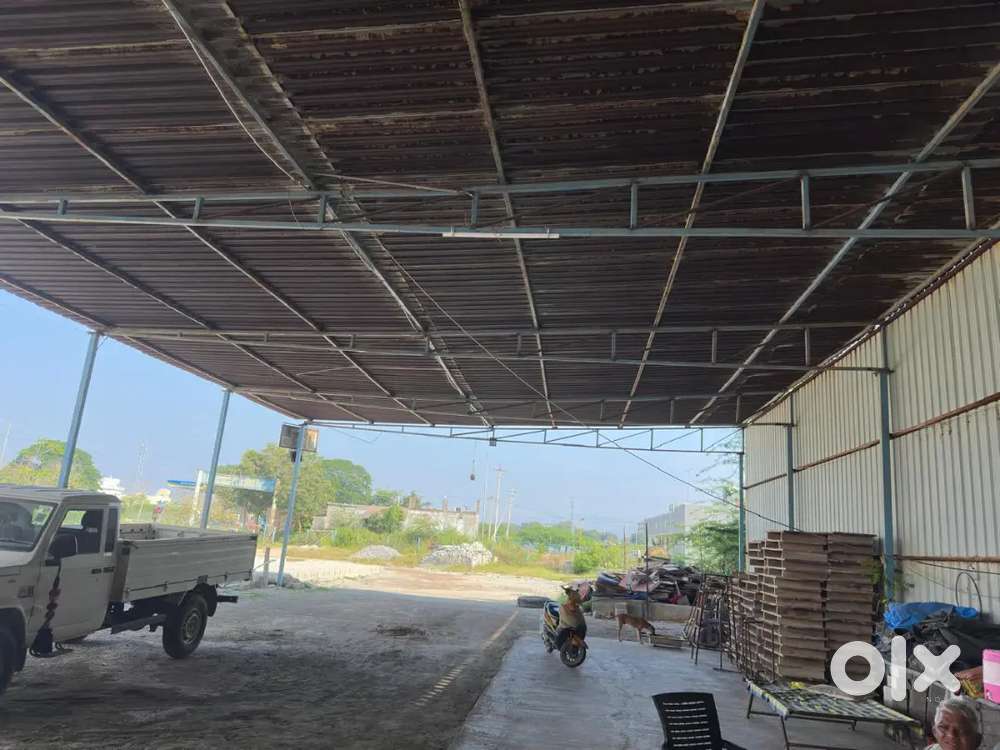 Cement works shed, godown,poles industry,70 cents land for rent