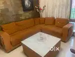 L shaped Sofa 5 seater with table in excellent condition