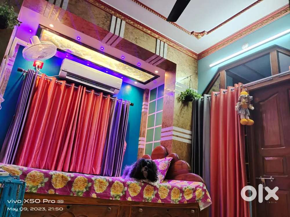 Furnished Flat with A C available in affordable rent